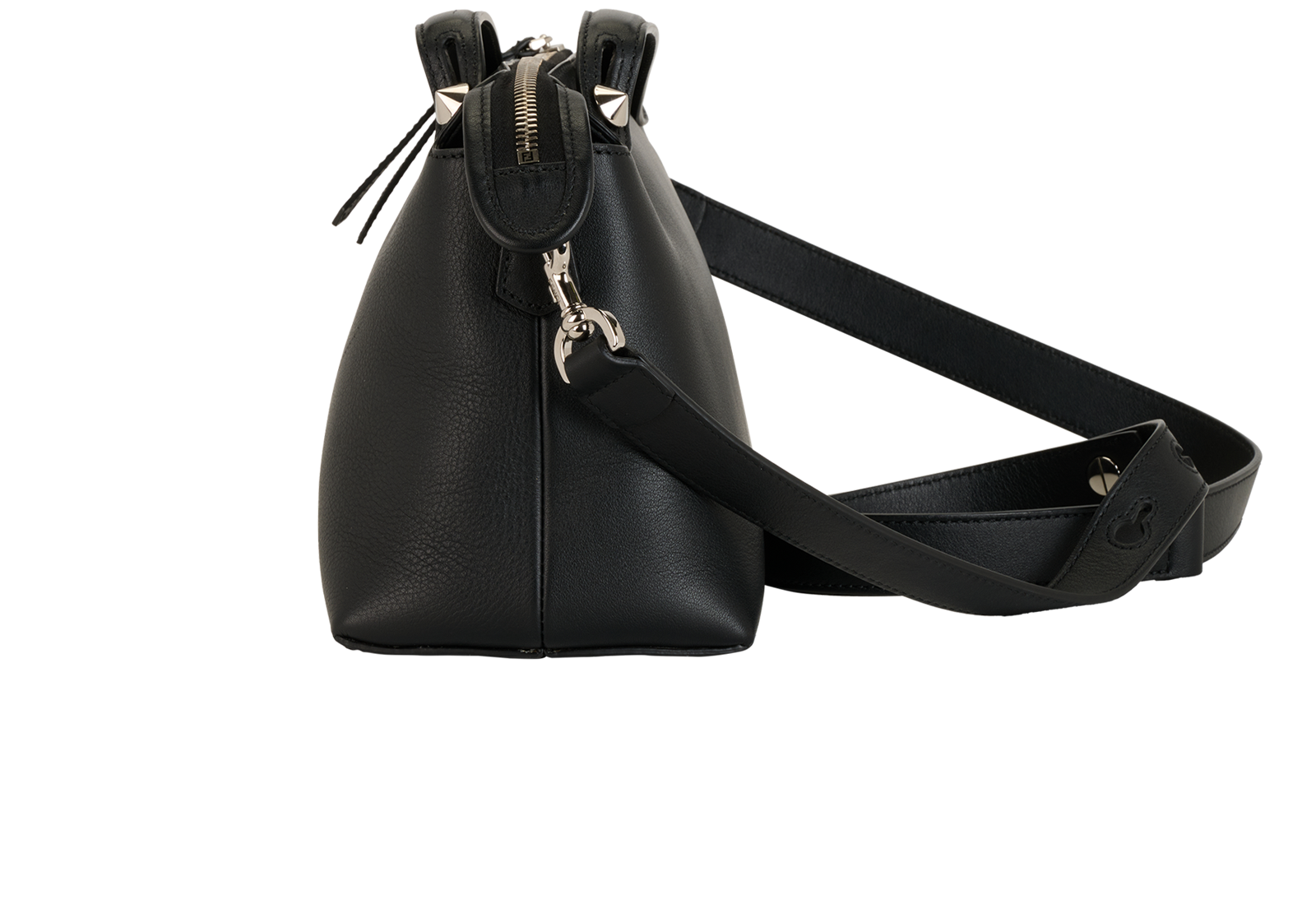 By The Way Shoulder Bag, &pound;695, Handbags, Black, Leather, Bottom view